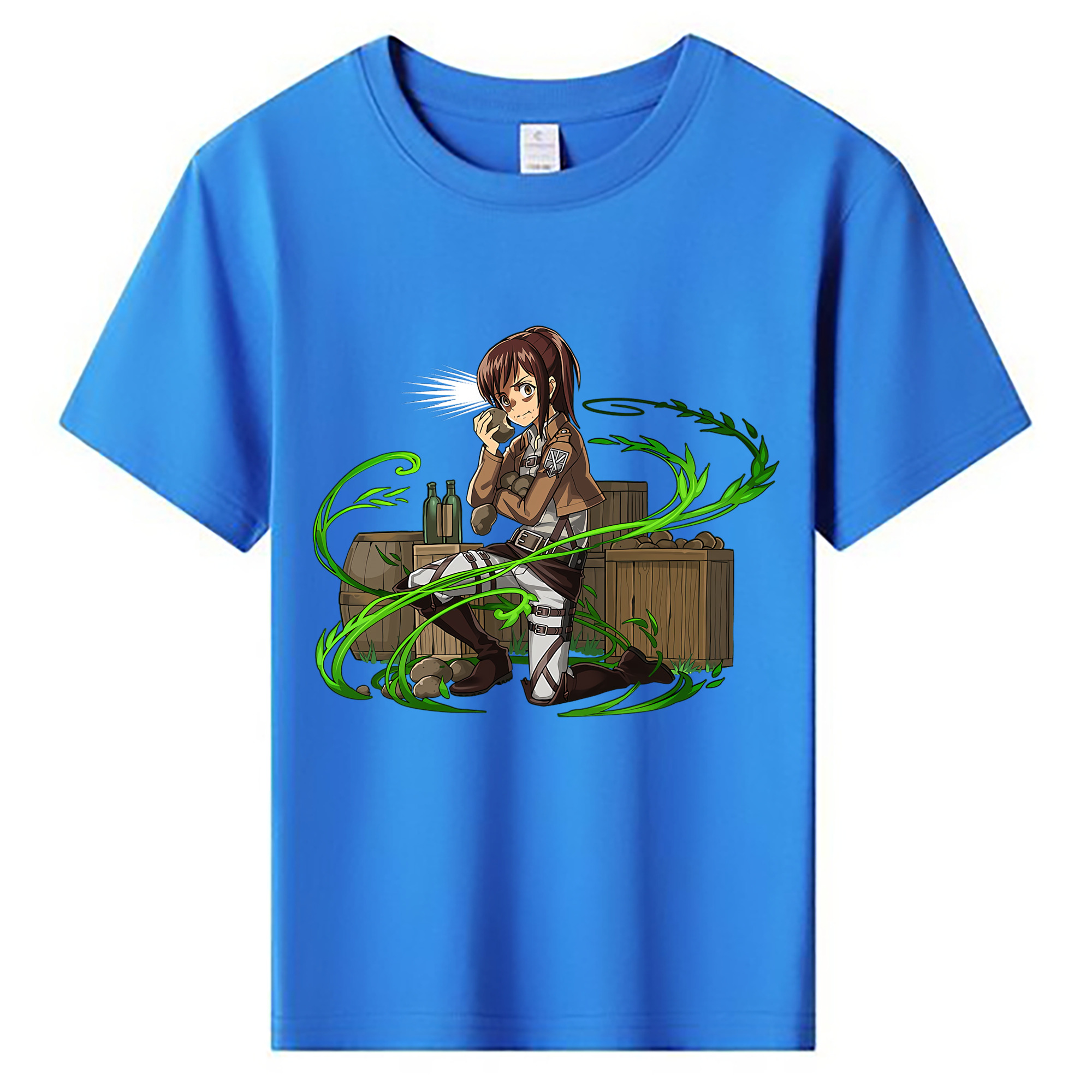 （画像用） 進撃の巨人 サシャ·ブラウス Attack on Titan Sasha Blaus 綿100％キッズTシャツ（フロントプリント）